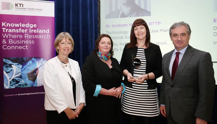 Alison Campbell, Ena Prosser, Emma O'Neill and Richard Stokes - Joint Winner Knowledge Transfer Achiever of the Year Award 2015