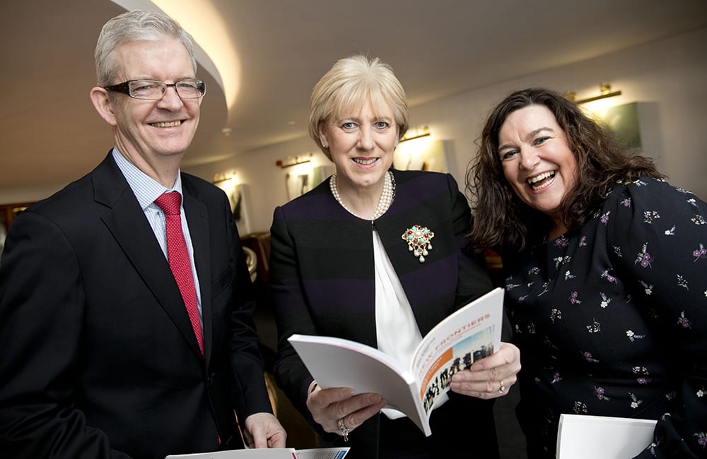 Joe Healy Divisional Manager - High Potential Start-up HPSU - Minister Heather Humphreys TD Minister for Business Enterprise and Innovation Maria Gavin - Programme Manager New Frontiers