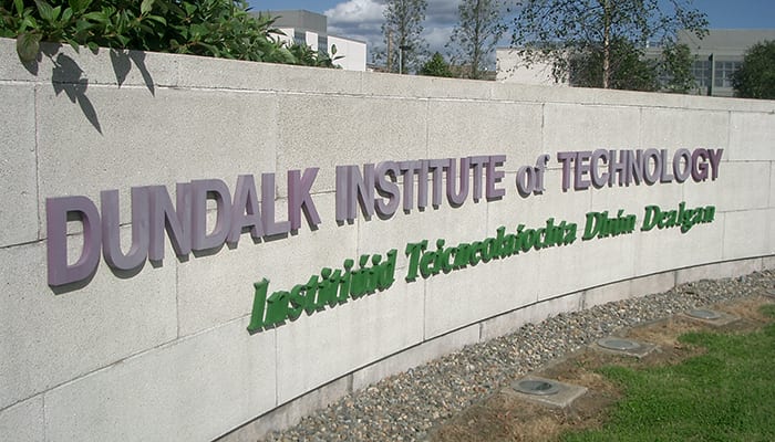 DkIT New Frontiers programme - main sign