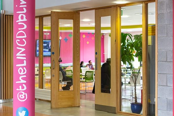 New Frontiers programme at Blanchardstown LINC lobby New Frontiers programme at Blanchardstown LINC lobby