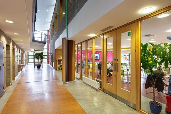 New Frontiers programme at Blanchardstown LINC hallway New Frontiers programme at Blanchardstown LINC hallway