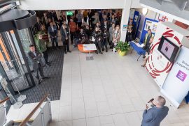 Ken Carroll (Registrar) addresses all present at the New Frontiers Phase 2 Showcase Event