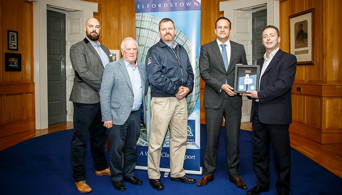 Ian Kiely with Taoiseach Leo Varadkar