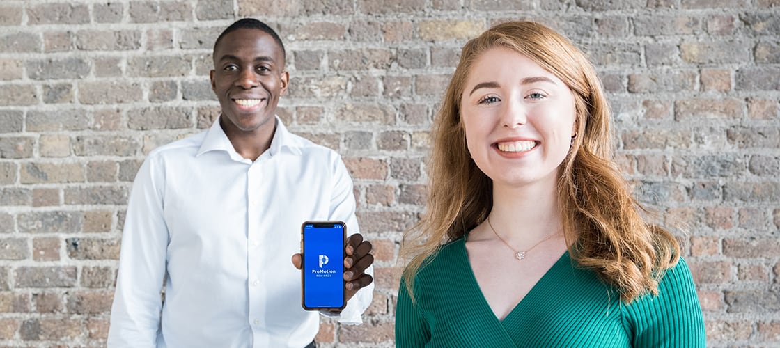 Lauren O Reilly and Bidemi Afolabi cofounders of ProMotion rewards