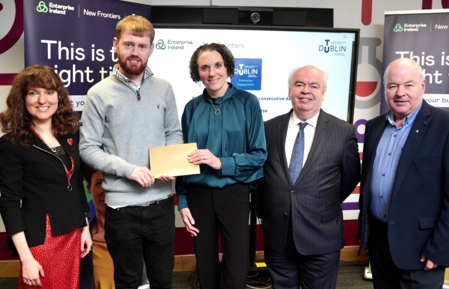 Founders Graduate From Phase 2 New Frontiers Tallaght Laura Enache 5 Laura Enache, Conor Fay, Majella Murphy`(Furthr), Thomas Stone (TU Dublin), David McDonnell (TU Dublin)