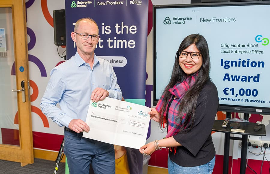 Paul MacGabhann - LEO Dublin City, Rusha Sen - Garnet AI - Ignition Award - €1,000